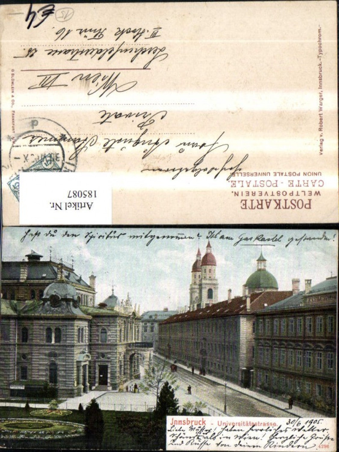 Alte Ansichtskarte – Old Postcard