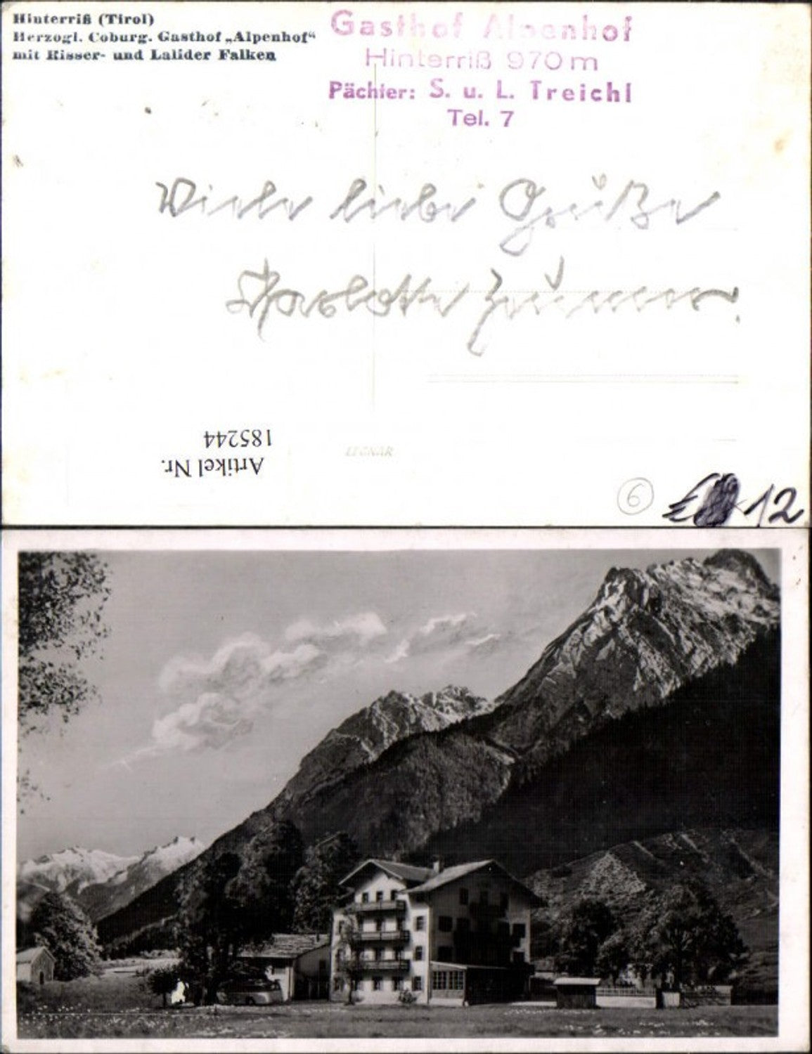 Alte Ansichtskarte – Old Postcard