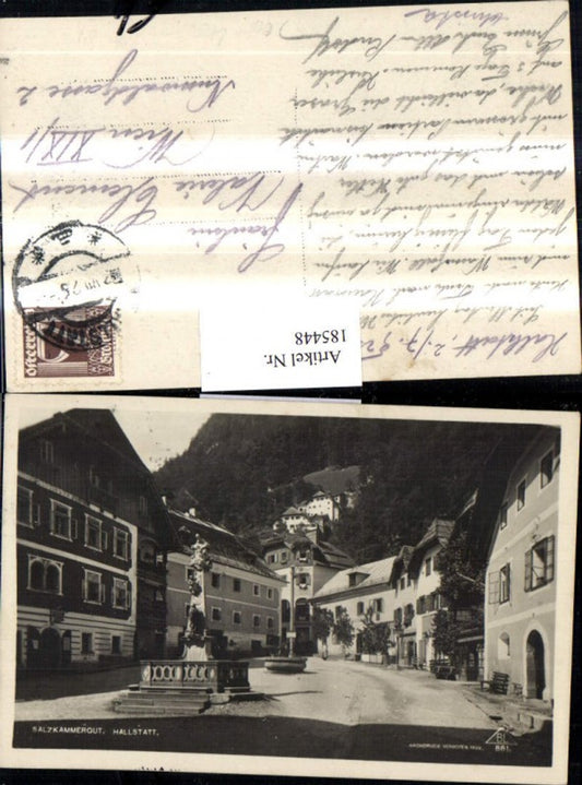 185448,Salzkammergut Hallstatt Straßenansicht