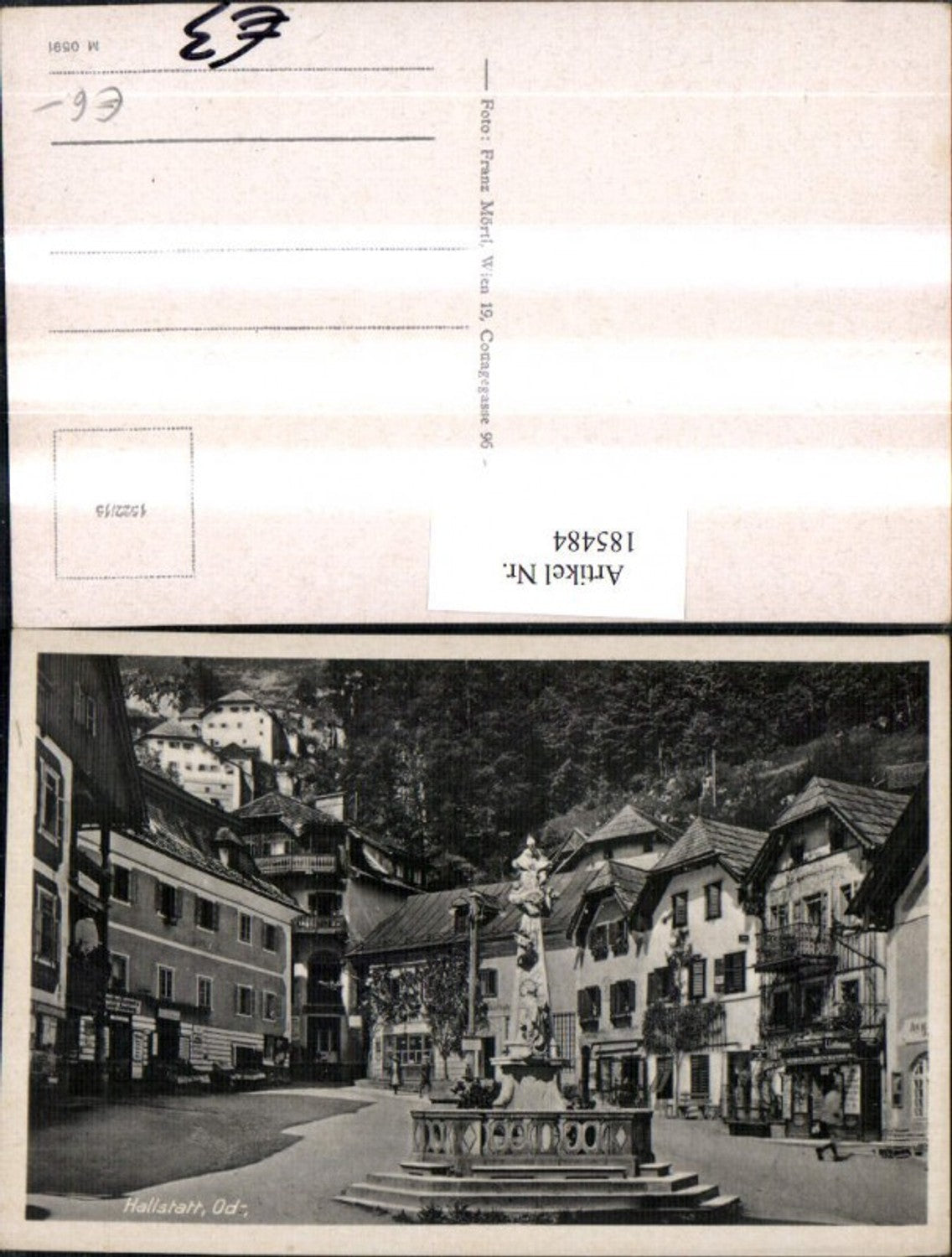 185484,Hallstatt Ortsansicht Straßenansicht
