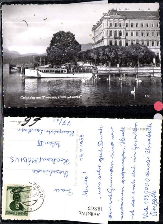 185523,Gmunden a. Traunsee Hotel Austria Schiff
