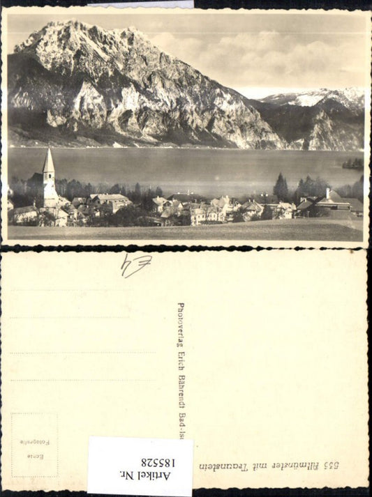 185528,Altmünster Teilansicht m. Traunstein