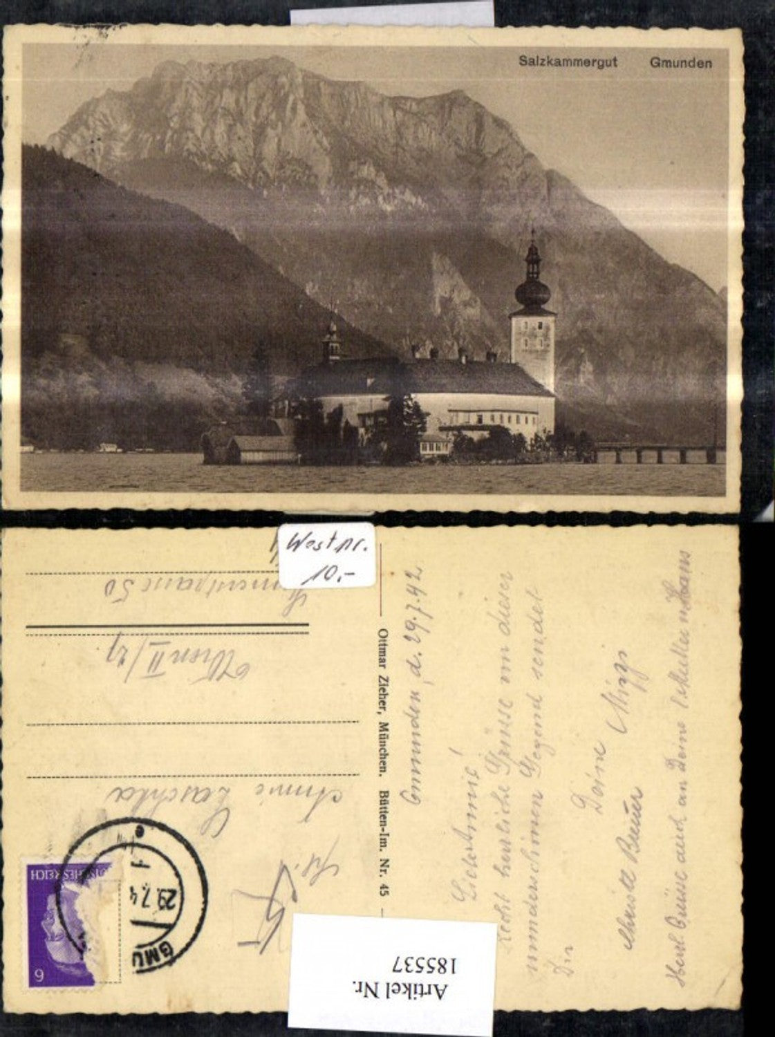 185537,Salzkammergut Gmunden Schloss Orth pub Ottmar Zieher 45