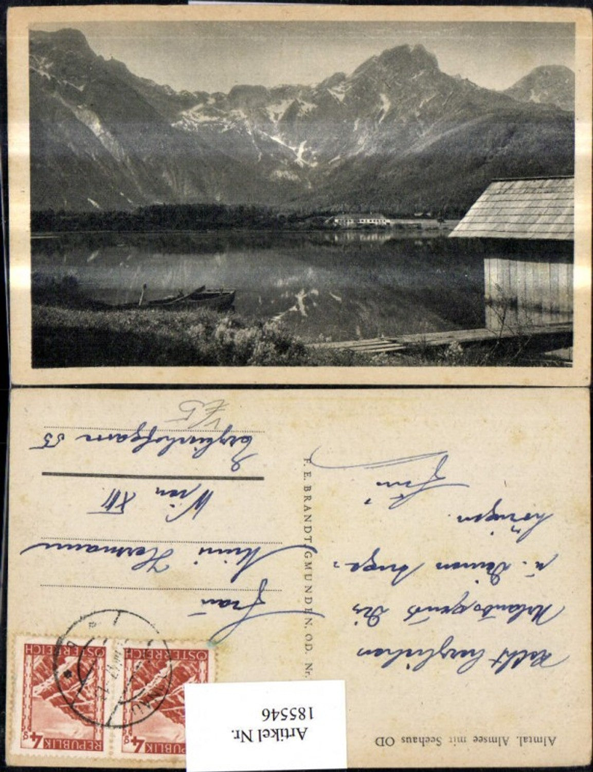 185546,Almtal Almsee m. Seehaus b. Grünau pub Brandt A43