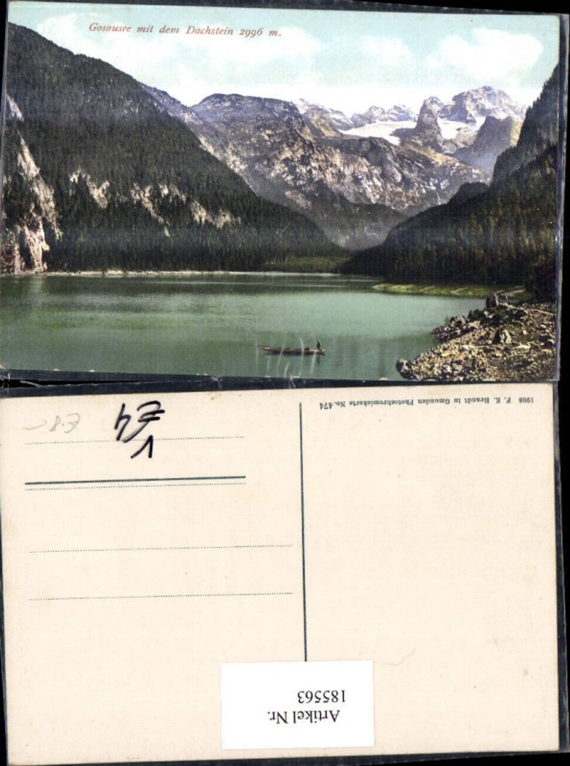 185563,Gosausee m. d. Dachstein pub Brandt 474