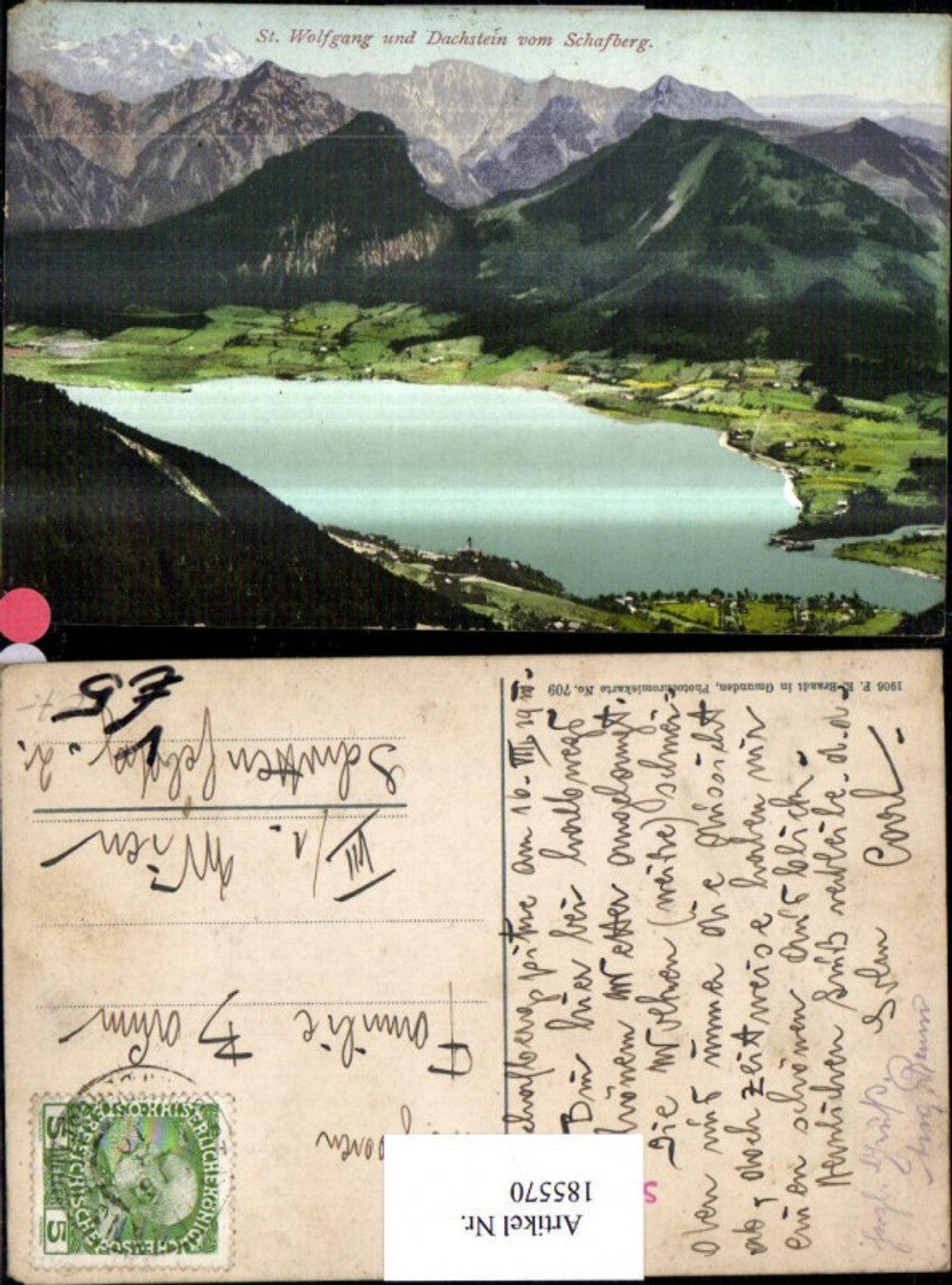 185570,St. Wolfgang u. Dachstein v. Schafberg pub Brandt 709