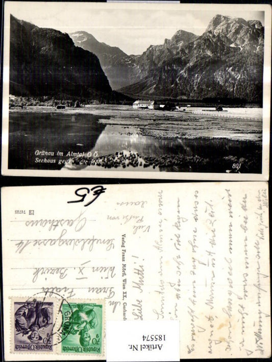 185574,Grünau i. Almtal Seehaus geg. d. Röll