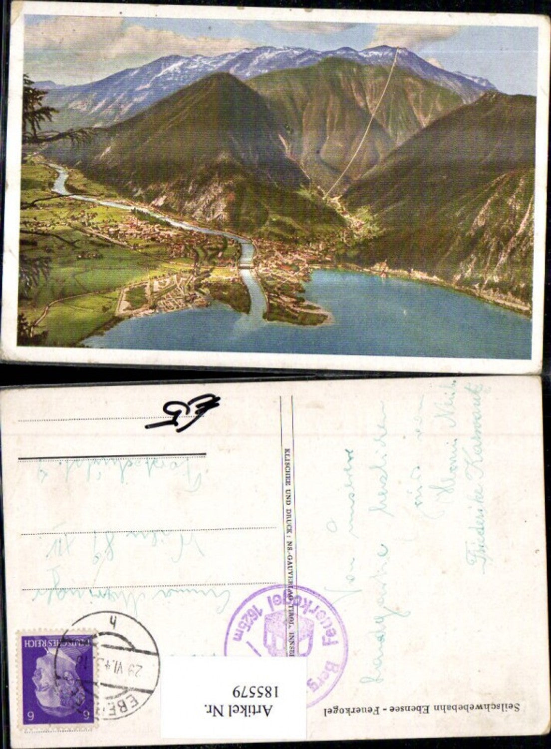 185579,Seilschwebebahn Ebensee Totale Feuerkogel