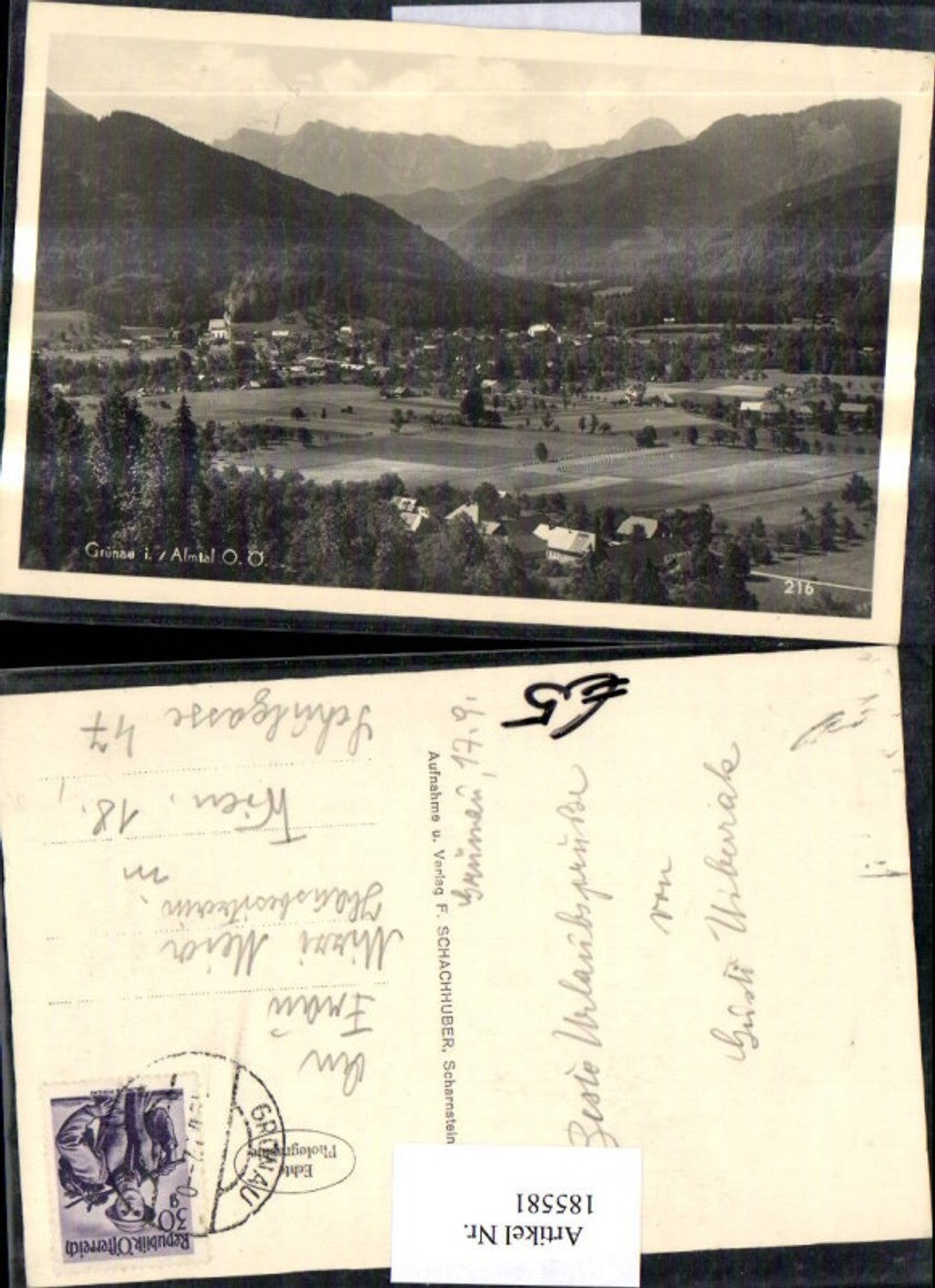185581,Grünau i. Almtal Totale