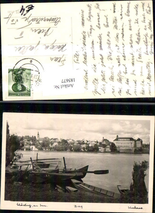 185677,Schärding a. Inn Kurhaus Ruderboot Boot