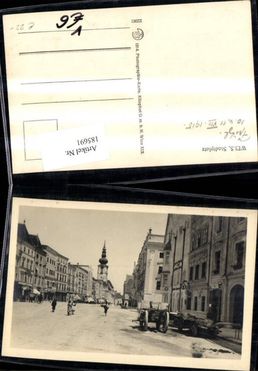 185691,Wels Stadtplatz 1915 pub Kilophot 22982