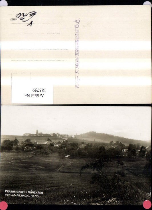 185759,Pfarrkirchen i. Mühlkreis Foto Ak pub Fr. Hackl Handl.