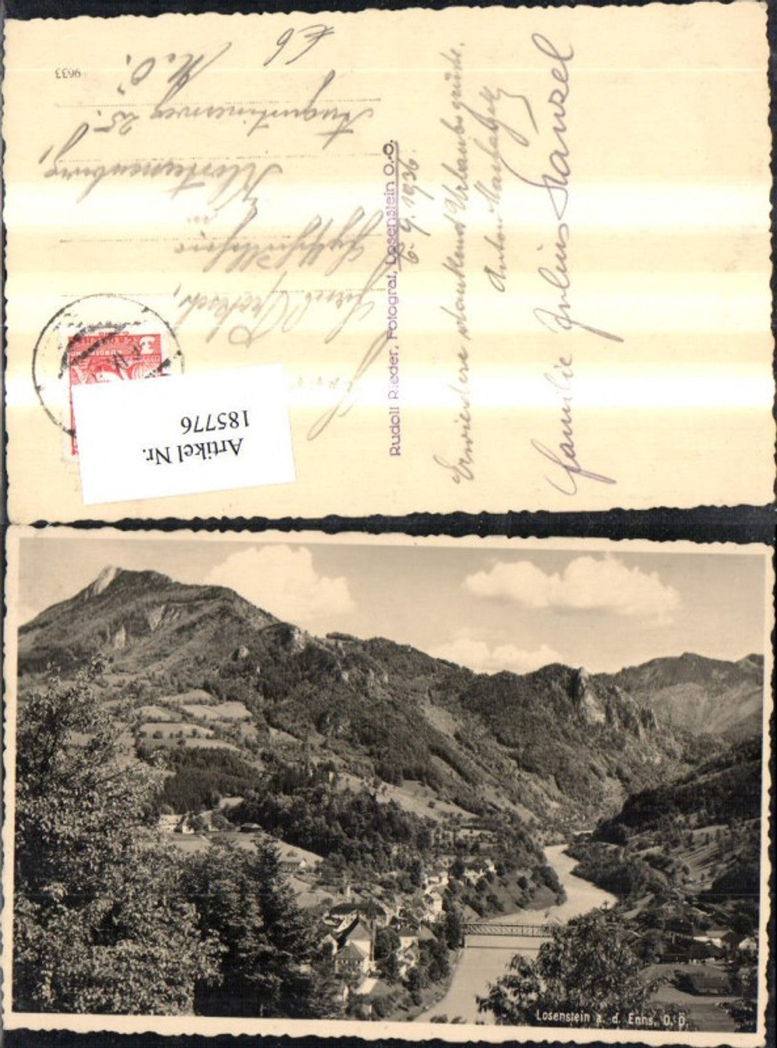 185776,Losenstein a. d. Enns Totale Foto Ak