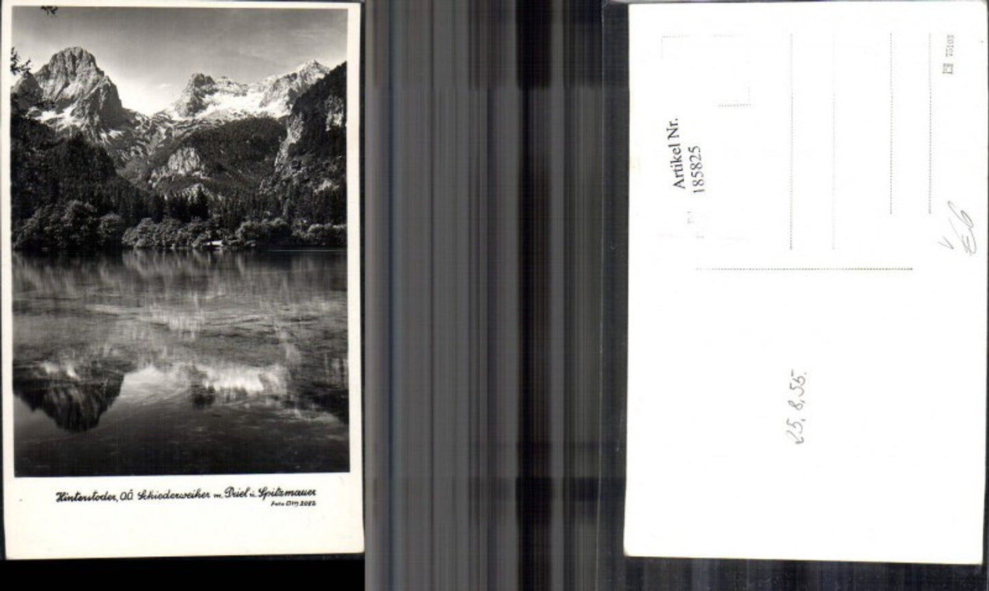 185825,Hinterstoder Schiederweiher m. Priel u. Spitzmauer pub Foto Oth 2082