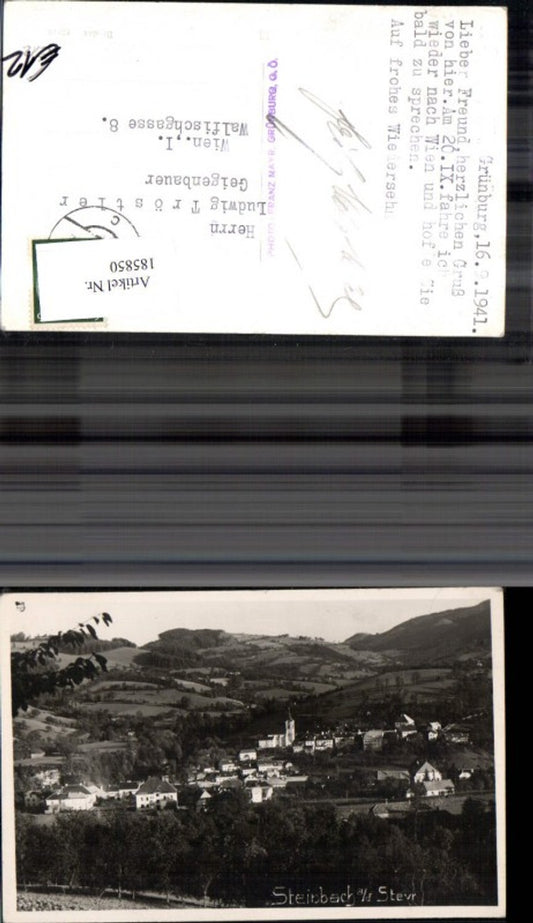 185850,Steinbach a. d. Steyr Totale Foto Ak