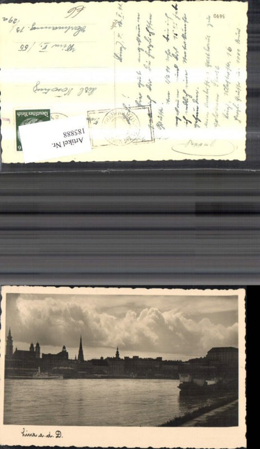 185888,Linz a. d. Donau Schiff Foto Ak