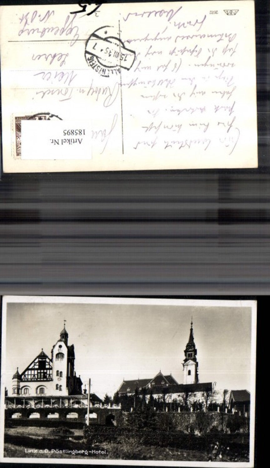 185895,Linz a. d. Donau Pöstlingberg Hotel Foto Ak