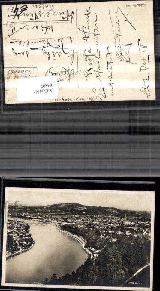 185897,Linz a. d. Donau Totale Foto Ak