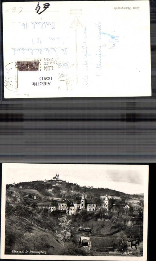 185915,Linz a. d. Donau Pöstlingberg m. Bahn Bergbahn Schmalspurbahn