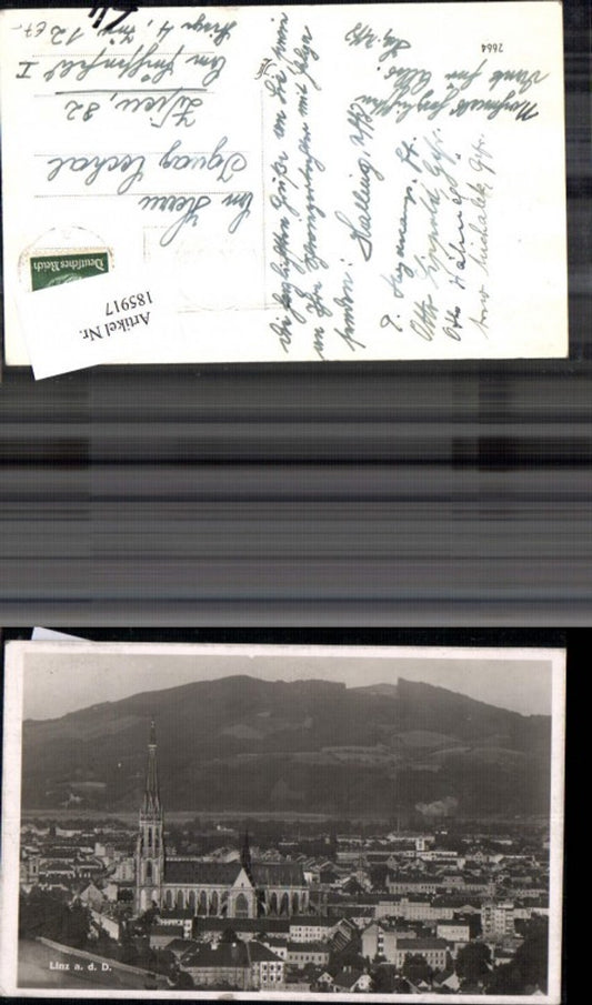 185917,Linz a. d. Donau Teilansicht Foto Ak