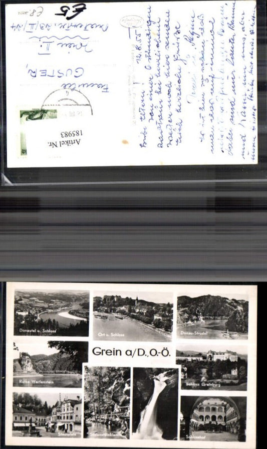 185983,Grein a. d. Donau Mehrbild Ak