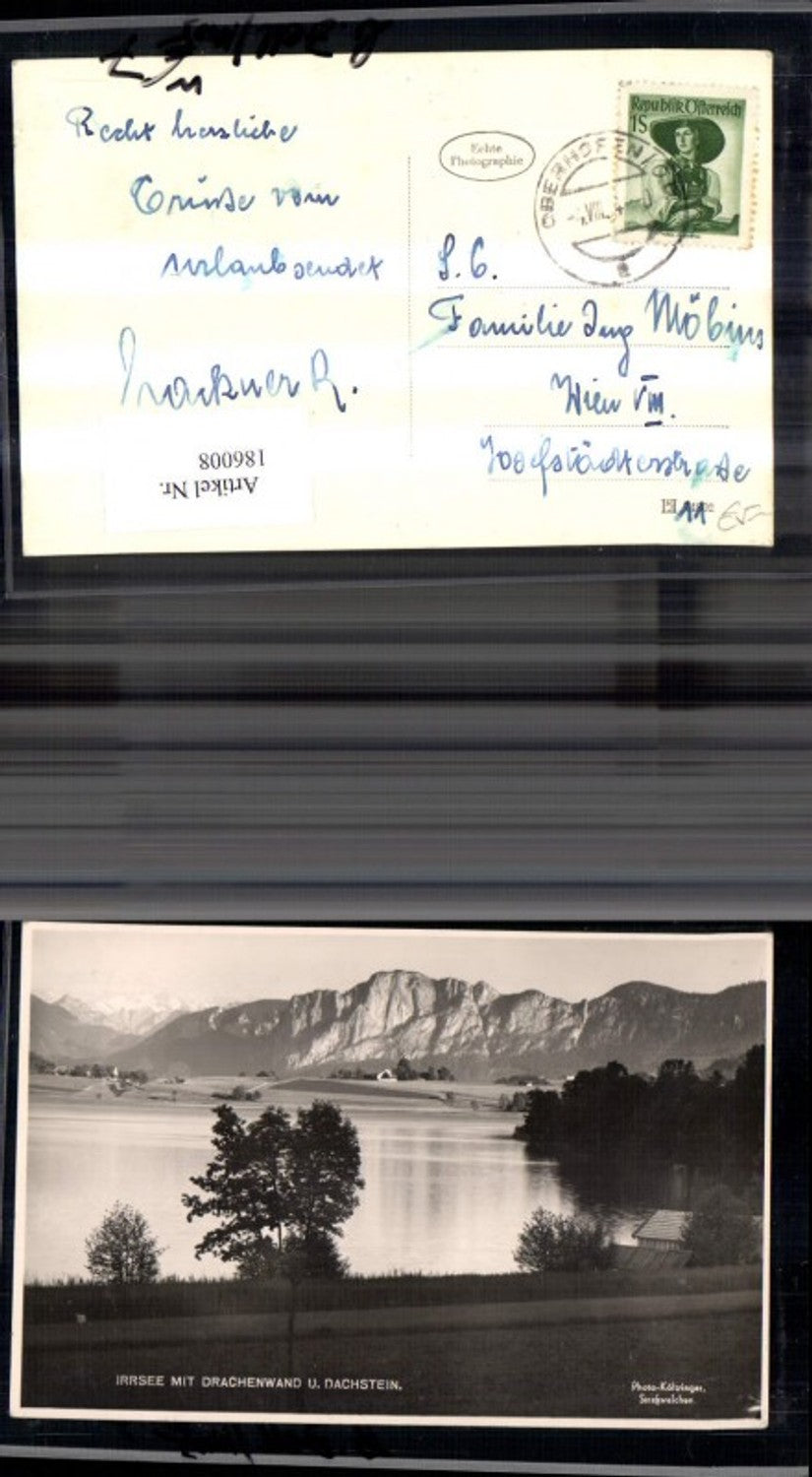 186008,Irrsee m. Drachenwand u. Dachstein b. Zell a. Moos Foto Ak