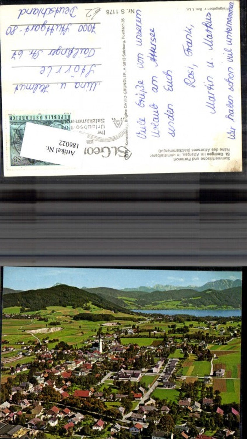 186022,St Georgen i. Attergau Attersee Luftbild