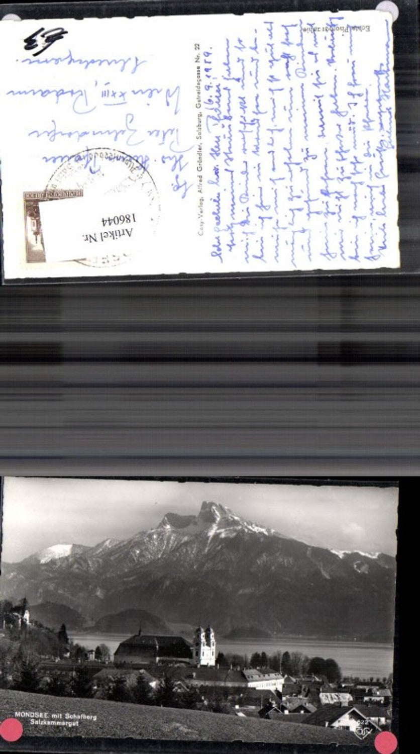 186044,Salzkammergut Mondsee Teilansicht m. Schafberg