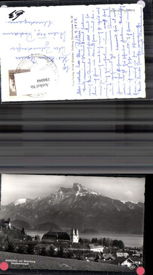 186044,Salzkammergut Mondsee Teilansicht m. Schafberg
