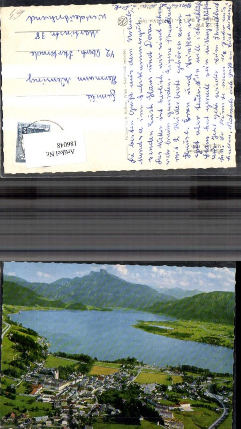186048, Mondsee Total aerial view