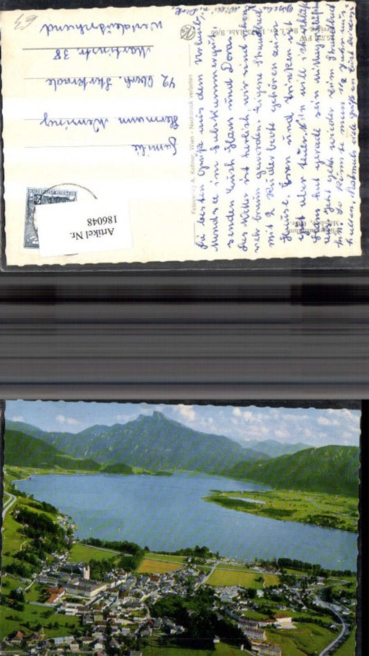 186048,Mondsee Totale Flugaufnahme