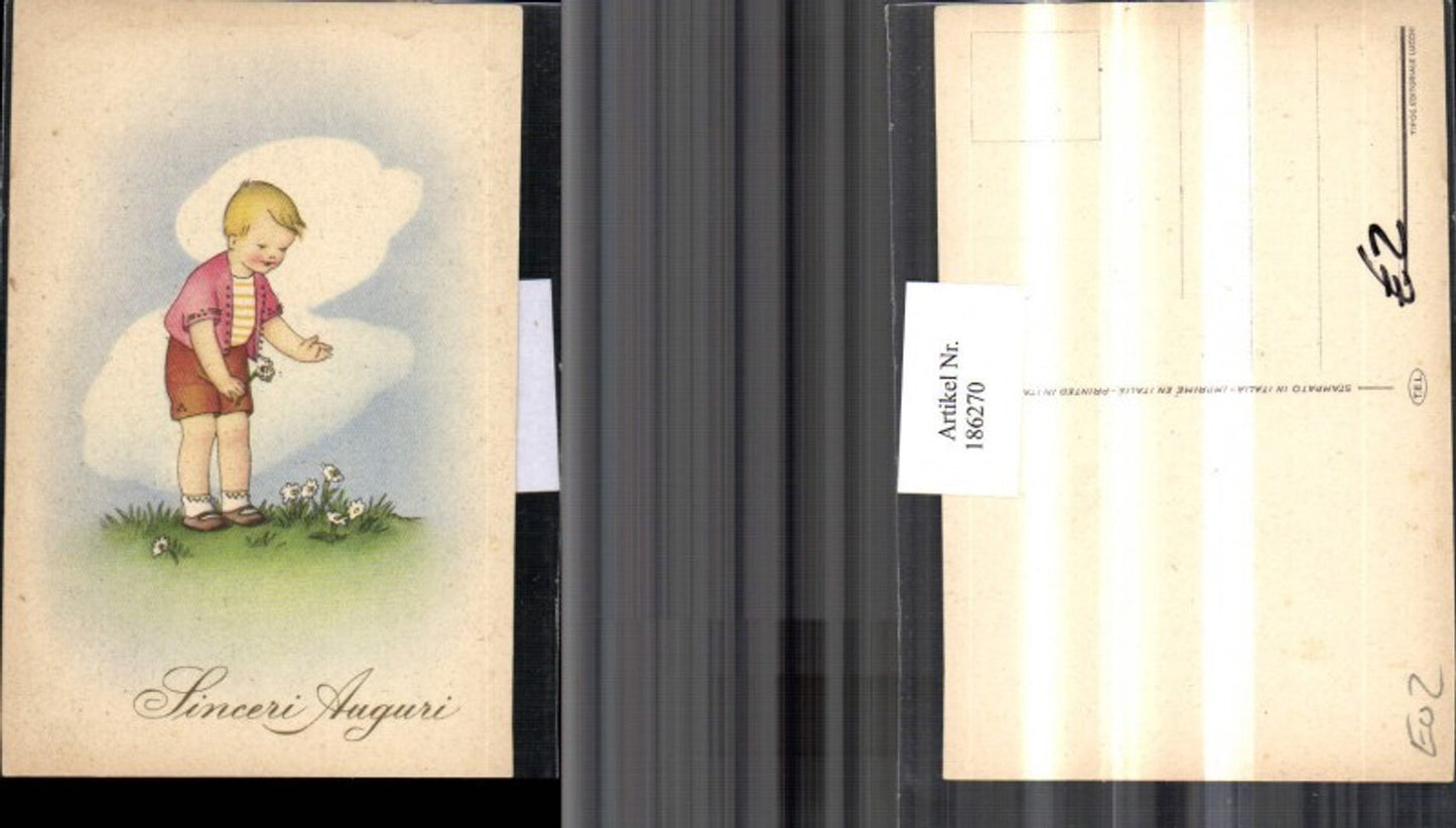 186270,Junge auf d. Wiese Blumen