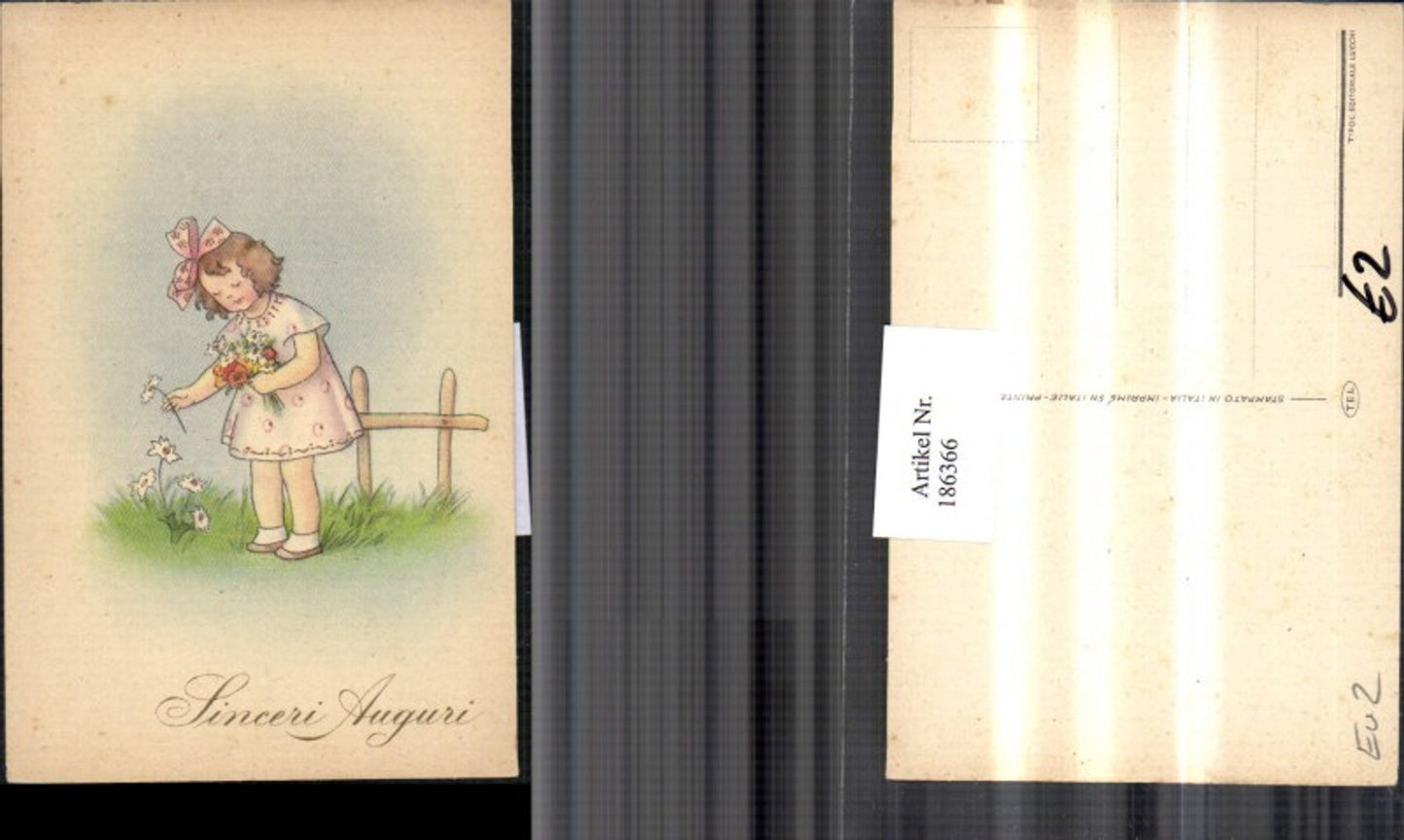 186366, Girl with dress and bow, bouquet of flowers, meadow