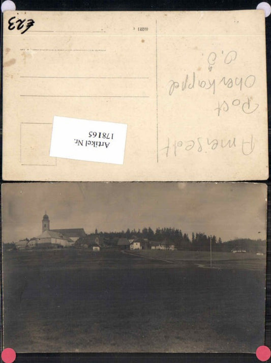 178165, Rare photo postcard of Pfarrkirchen im Mühlkreis near Oberkappel, district, 1920