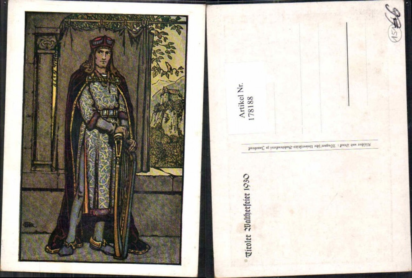178188,Künstler AK Tiroler Waltherfeier 1930