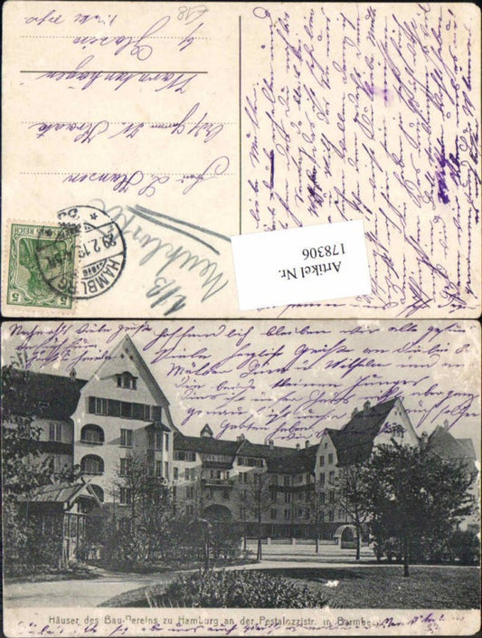 178306, Houses of the Hamburg Building Association, Pestalozzistrasse, Barmbeck