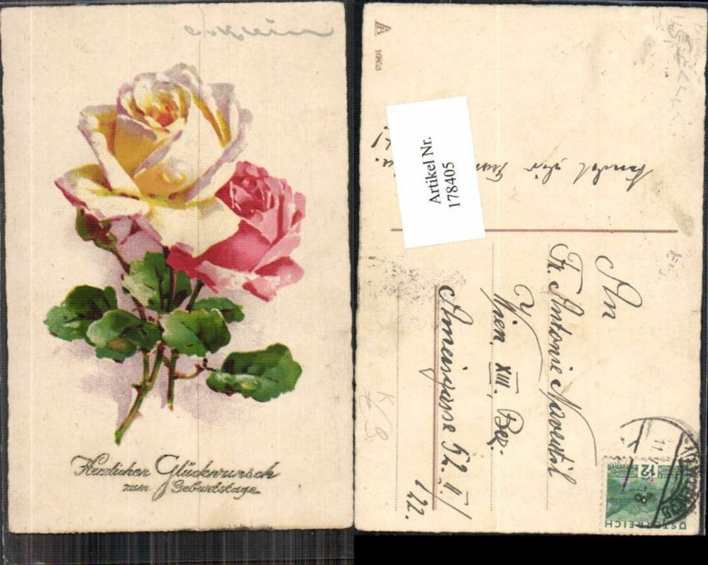 178405,Künstler AK Catharina Klein Rosen Blumen
