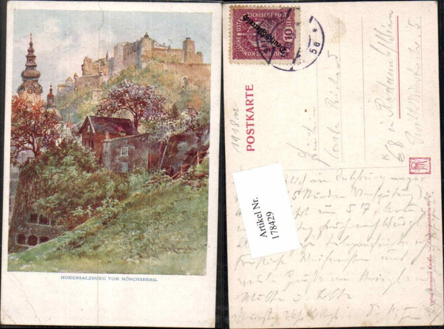 178429, Artist AK ET Compton Salzburg v. Mönchsberg