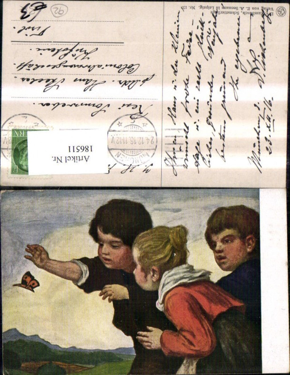 186511, Child Children with butterfly