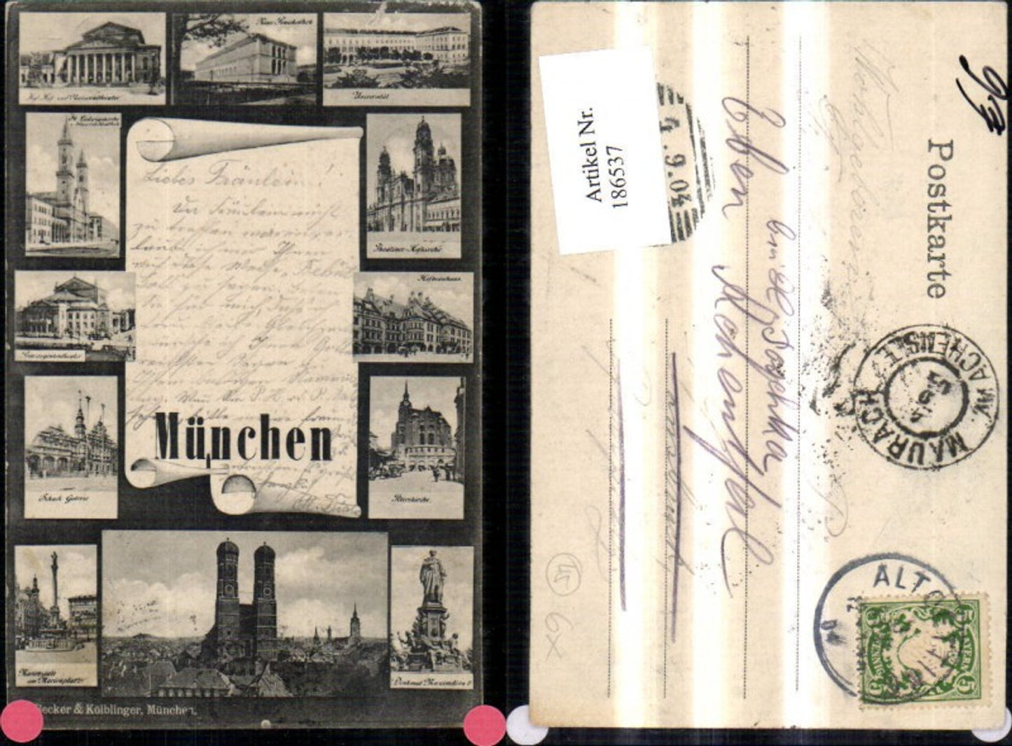 186537,München Mehrbild Ak