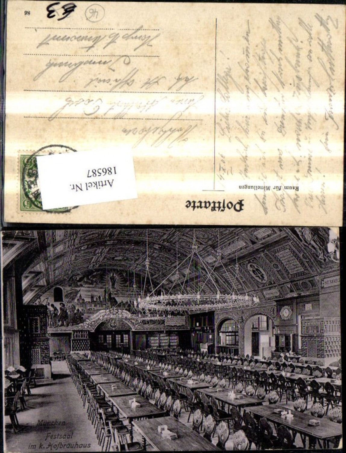 186587,München Festsaal i. Kgl. Hofbräuhaus