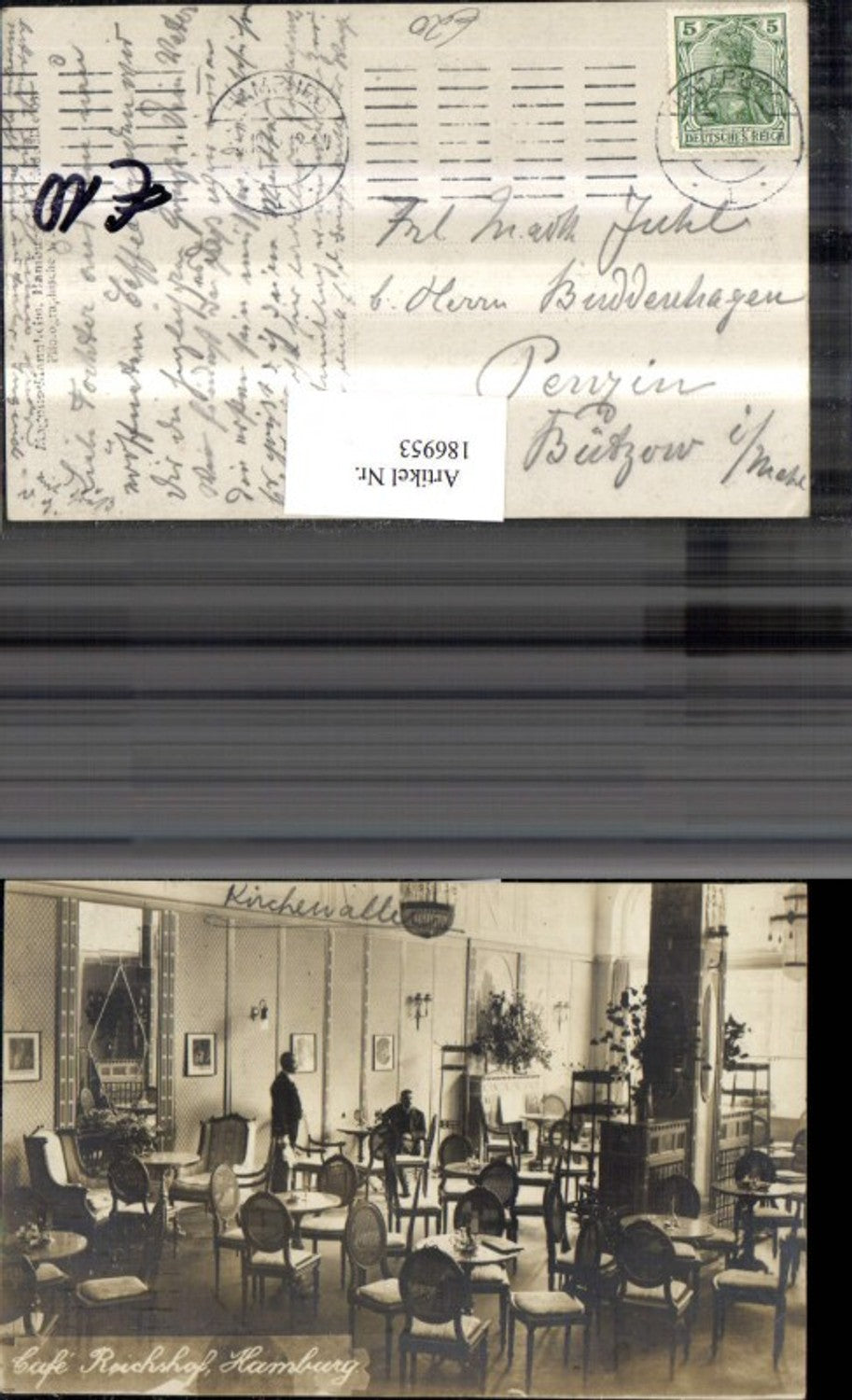 186953,Hamburg Cafe Reichshof Innenansicht