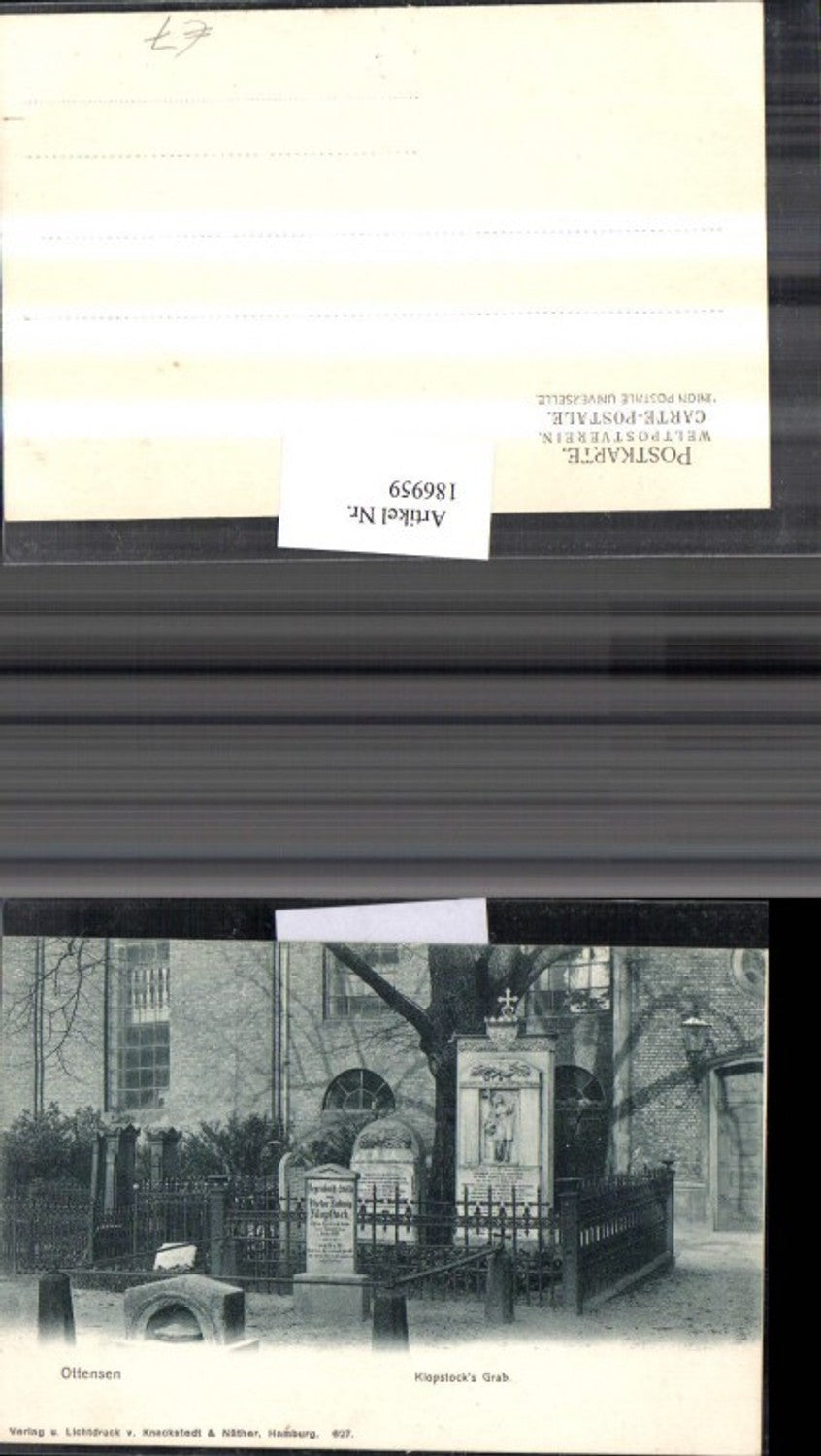 186959,Hamburg Ottensen Klopstocks Grab