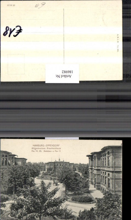 186982,Hamburg Eppendorf Allgem. Krankenhaus Badehaus