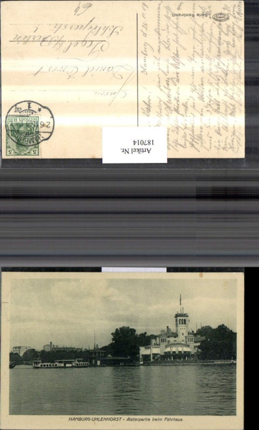 187014,Hamburg Uhlenhorst Alsterpartie b. Fährhaus