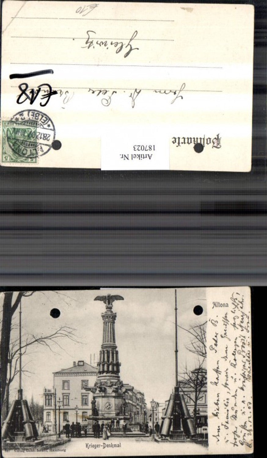 187023,Hamburg Altona Krieger-Denkmal Denkmal