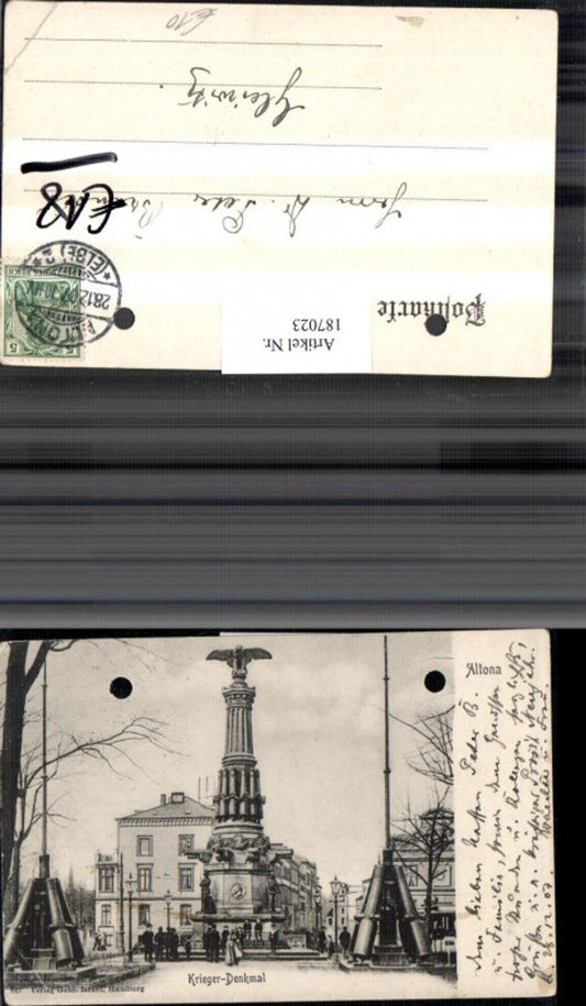 187023,Hamburg Altona Krieger-Denkmal Denkmal
