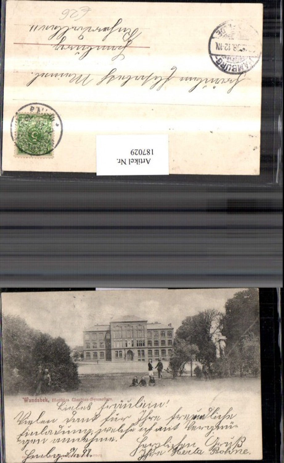 187029,Hamburg Wandsbek Matthias Claudius-Gymnasium Schule