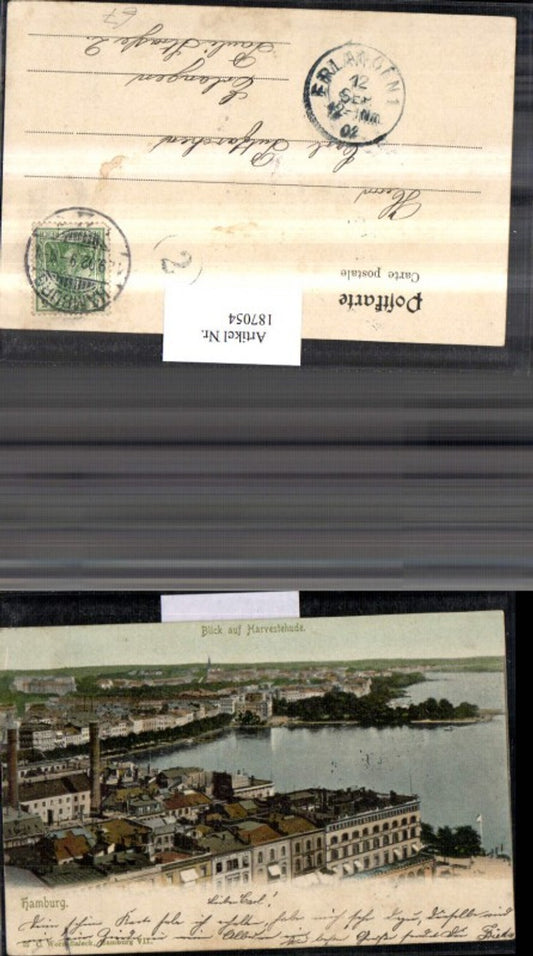 187054,Hamburg Blick auf Harvestehude Totale