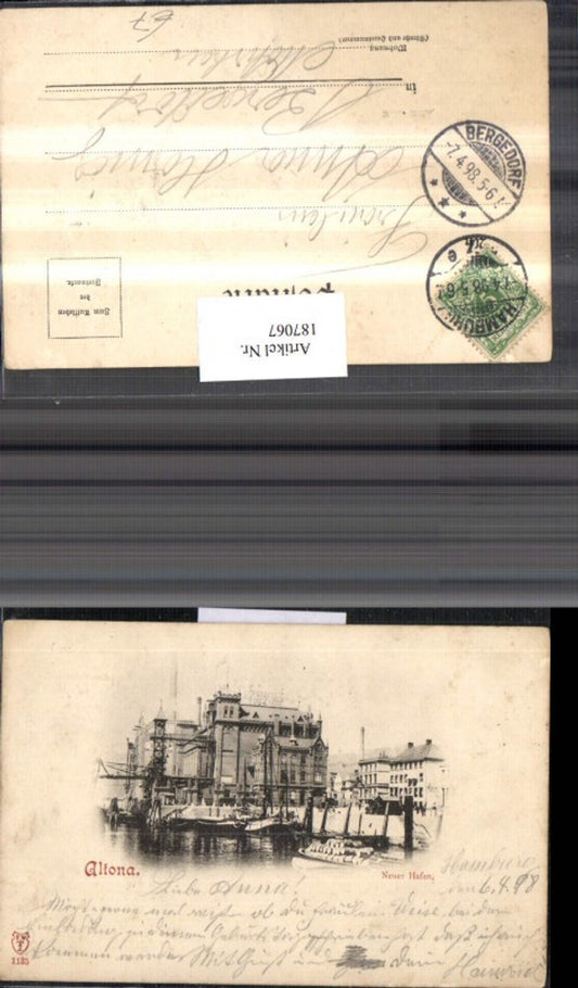 187067,Hamburg Altona Neuer Hafen Schiffe